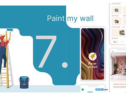 UX — Paint my Wall project cover on Behance